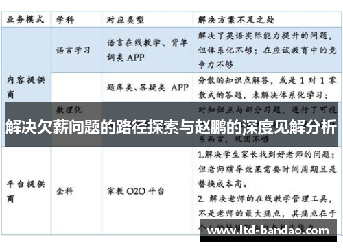 解决欠薪问题的路径探索与赵鹏的深度见解分析